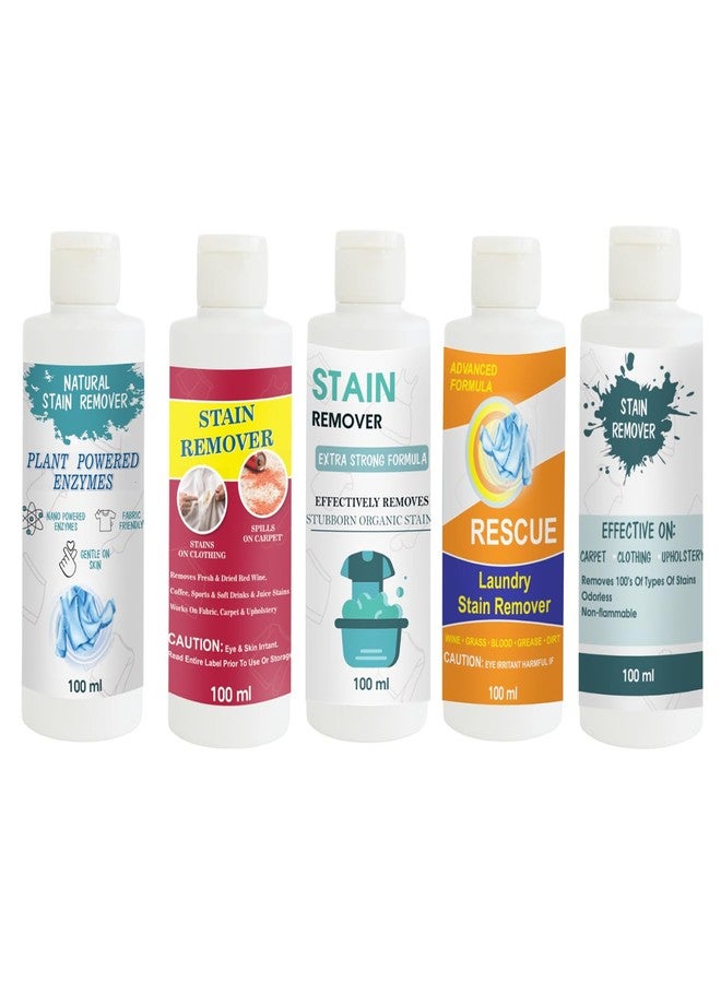 TOOVUS Stain Remover Combo Pack of Shirt, Red, Doll, Orange and Sky Stain Remover | Multi-Surface Cleaning Solution for Clothes, Fabrics, Upholstery (100 g Each) - Image 1